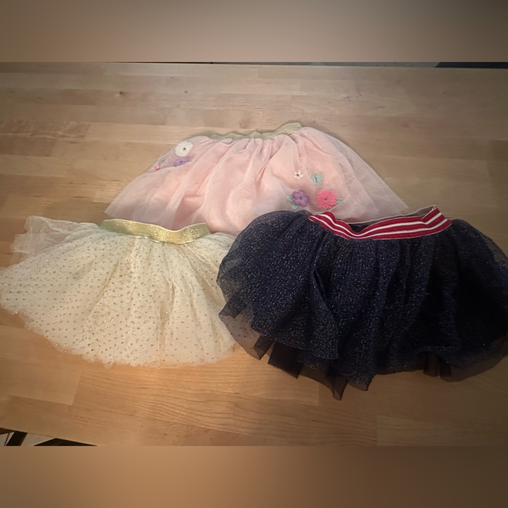 Bundle of Girls Tulle Skirts 9-12 months